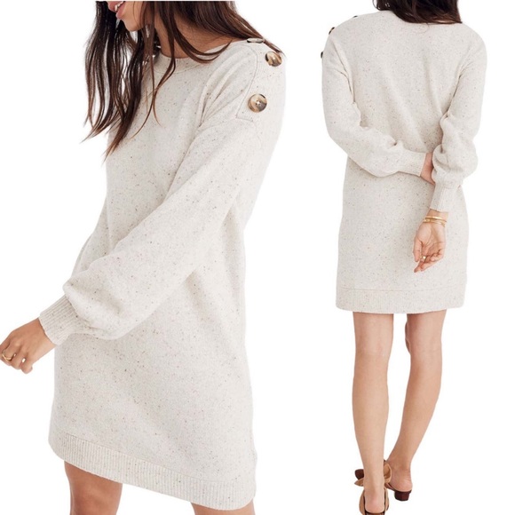 madewell boatneck sweater dress